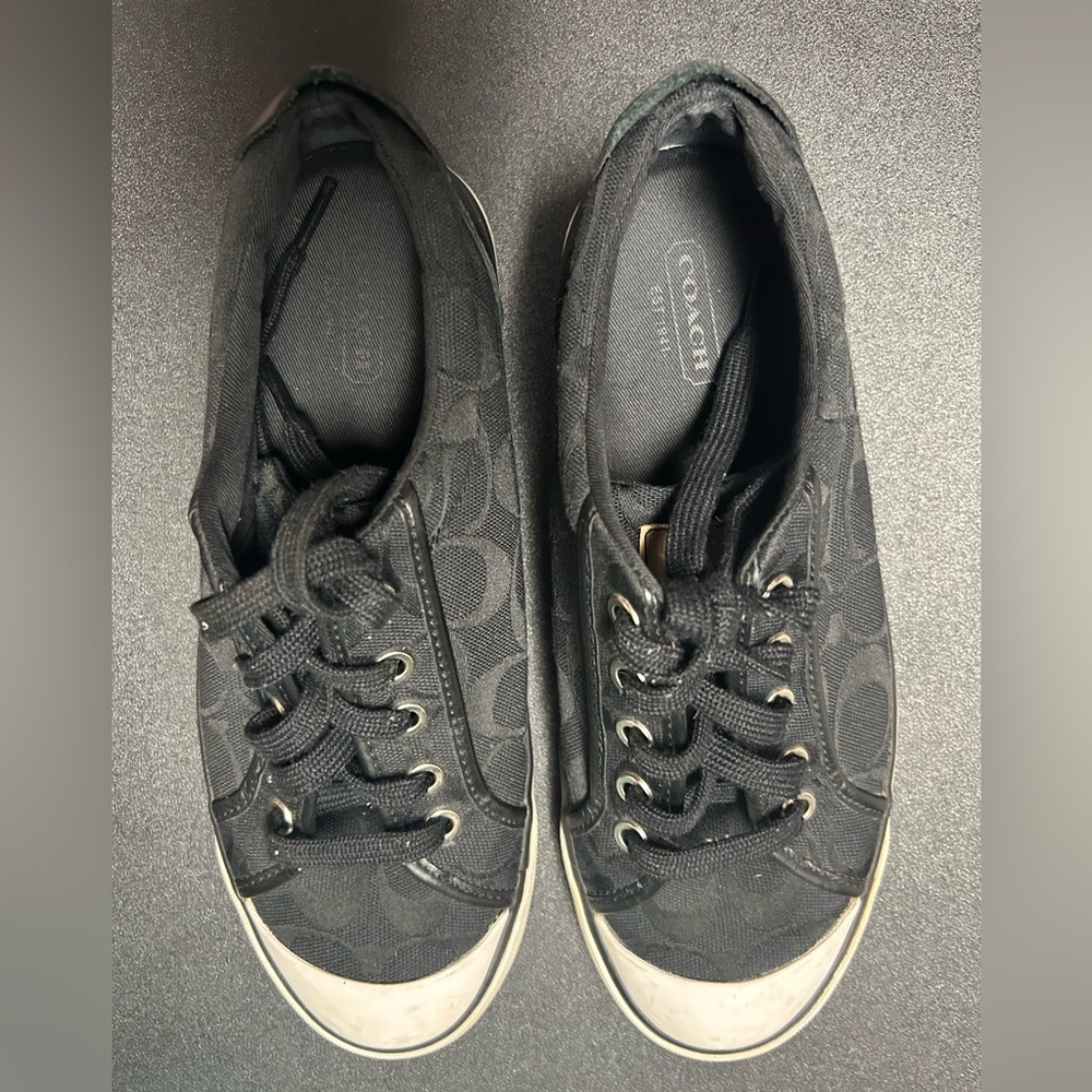 Vintage Y2K Coach Barrett Black Signature Cs Sneakers - Picture 2 of 2